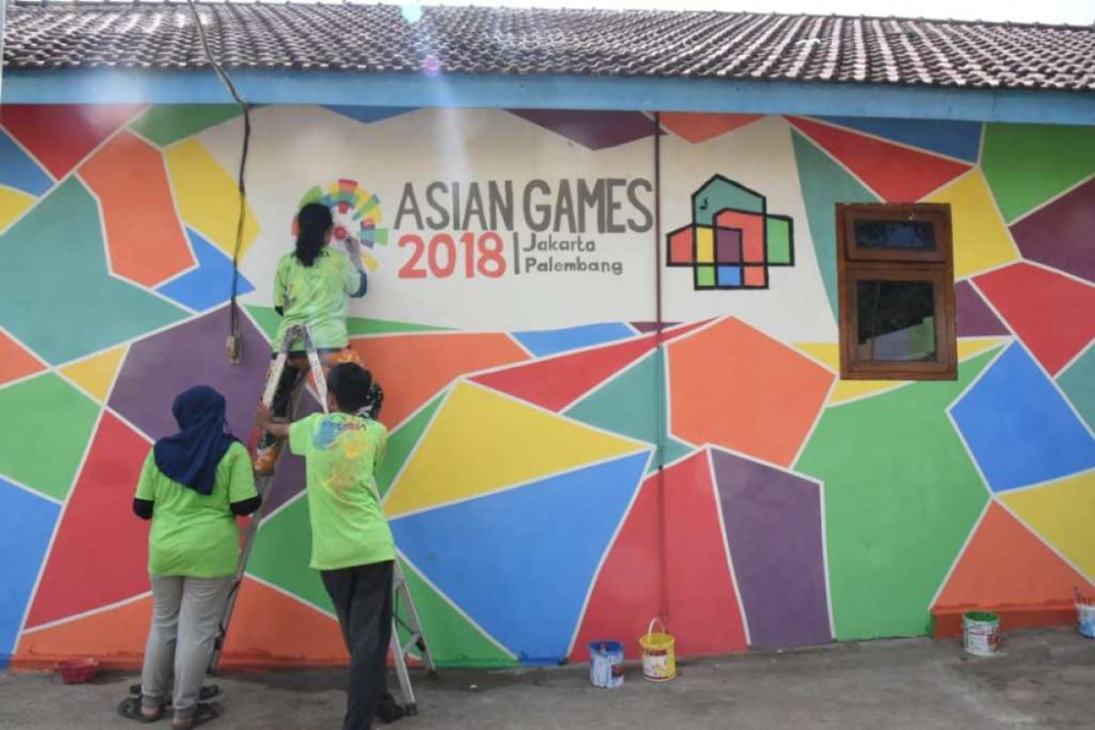 Ada Mural Asian Games di Festival Kampung Kelir Jember (Video)