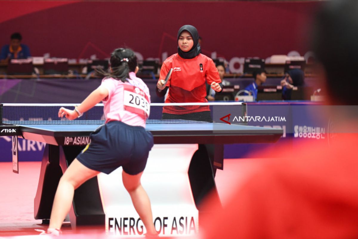 Asian Games - Babak Penyisihan, Tiga Petenis Meja Indonesia Menang Mudah