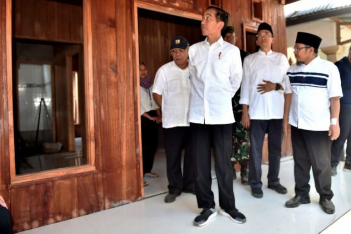 Presiden kunjungi rumah Zohri di Lombok Utara