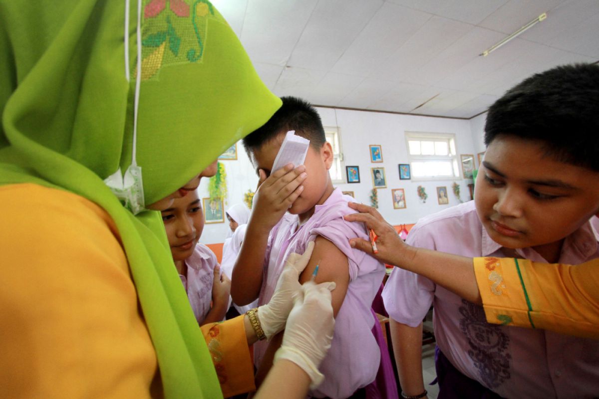 Gorontalo Peringkat Kedua Imunisasi MR Gari Ke-7