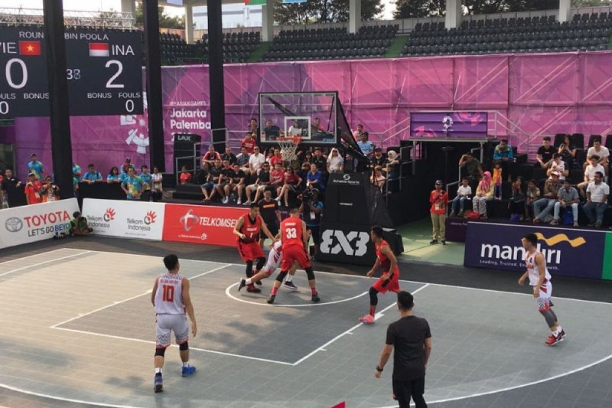 Indonesia melangkah mulus di laga perdana basket 3x3