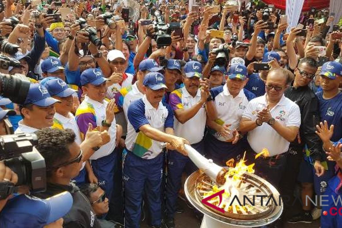 Kaban Diklat Kejaksaan bawa Obor Asian Games