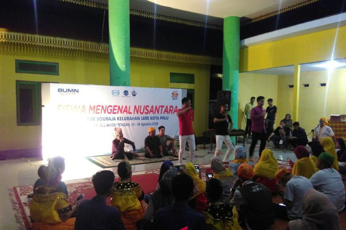 Peserta SMN Bangka Belitung belajar kebudayaan kaili (Vidio)