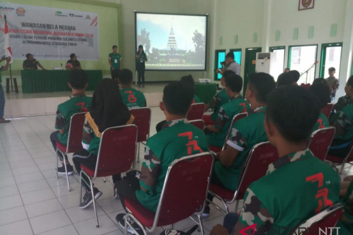 Mengenalkan satuan TNI di Lampung kepada SMN