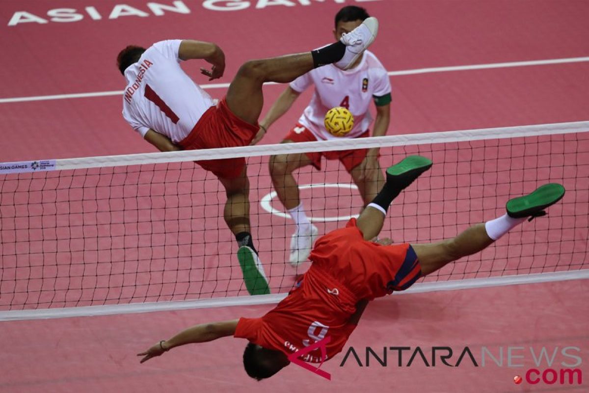 Sepak Takraw Indonesia Lolos Ke Final, Herson Cukur Rambut Penuhi Nazar