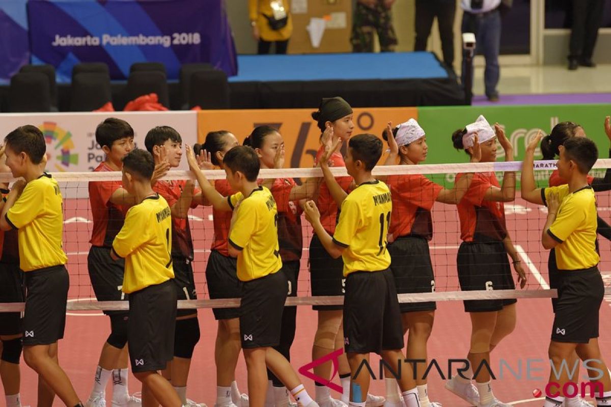 Sepak takraw putri Indonesia raih kemenangan pertama atas Jepang