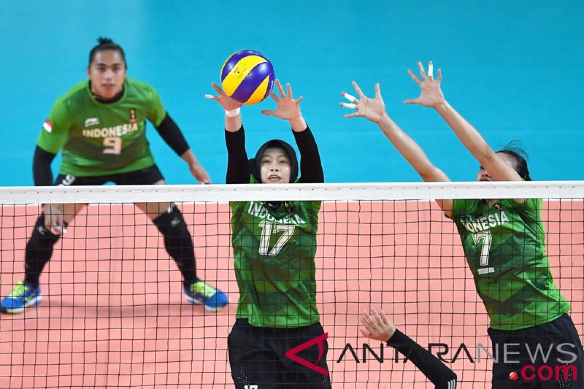 Tim voli putri Indonesia kalah dari Vietnam