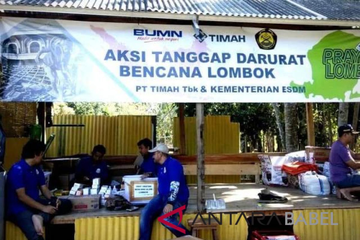 Timah buka pelayanan kesehatan korban gempa Lombok