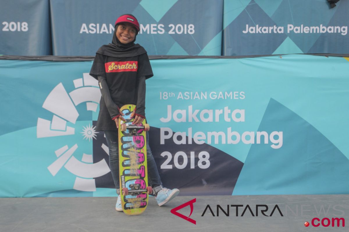 Skateboarder putri 12 tahun raih medali perunggu untuk Indonesia