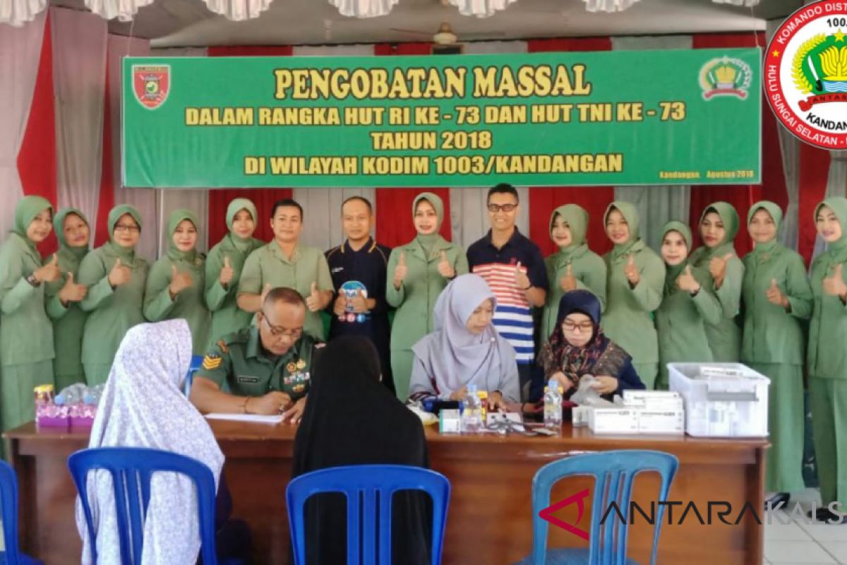 Wujudkan Kemanunggalan TNI Rakyat Kodim Kandangan gelar bakti sosial