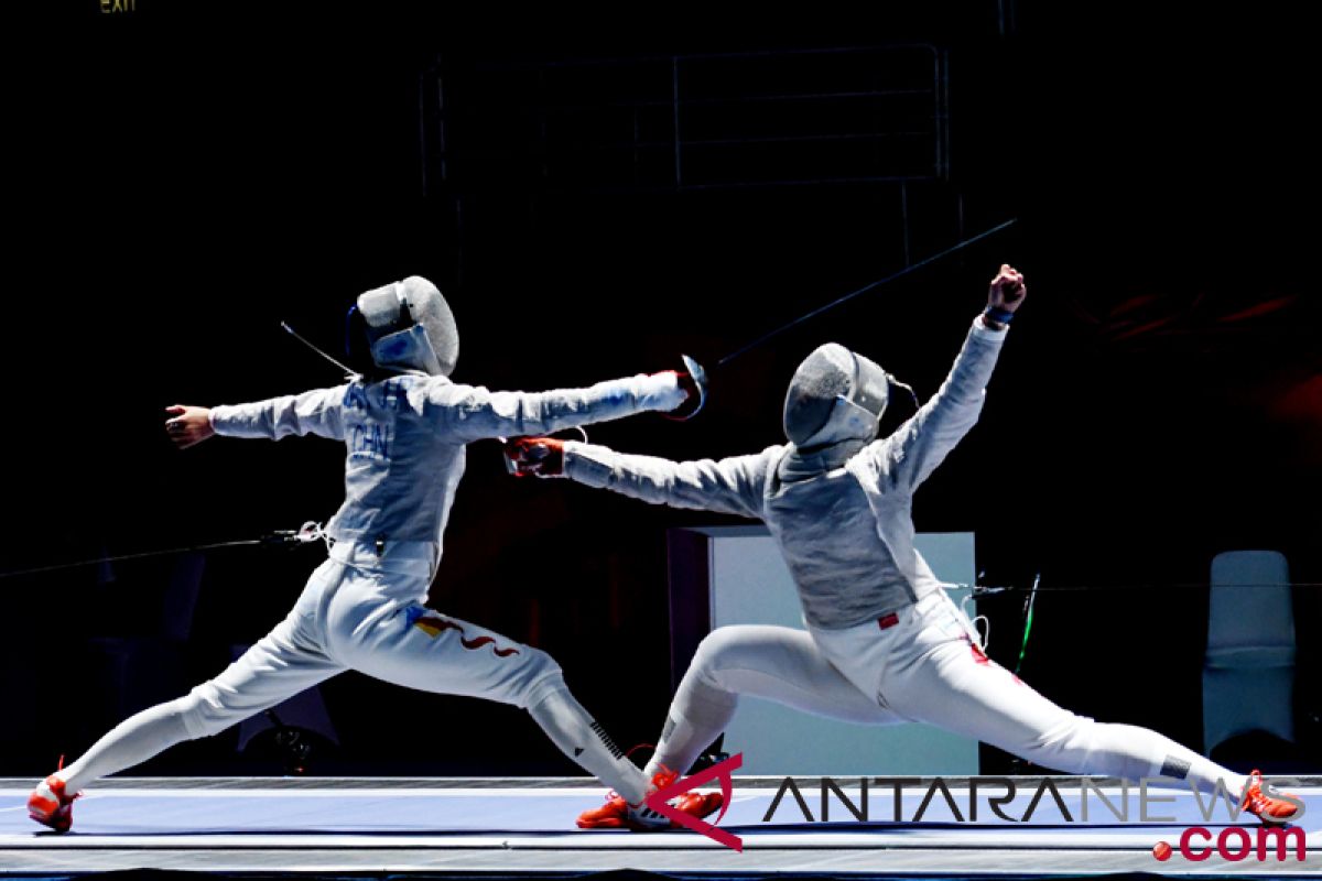 Asian Games (fencing) - competing for two gold medals in second day