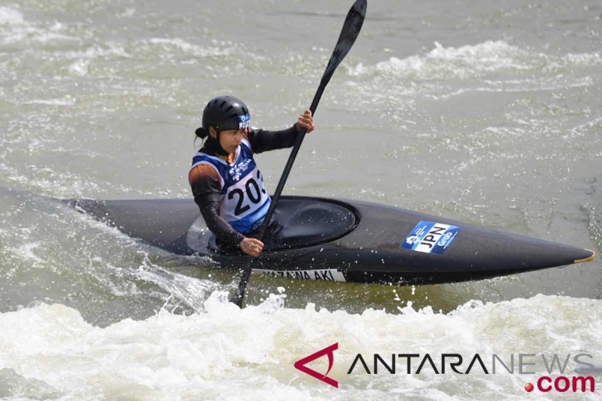 Asian Games (canoeing) - Japan wins gold medal in women`s single kayak event