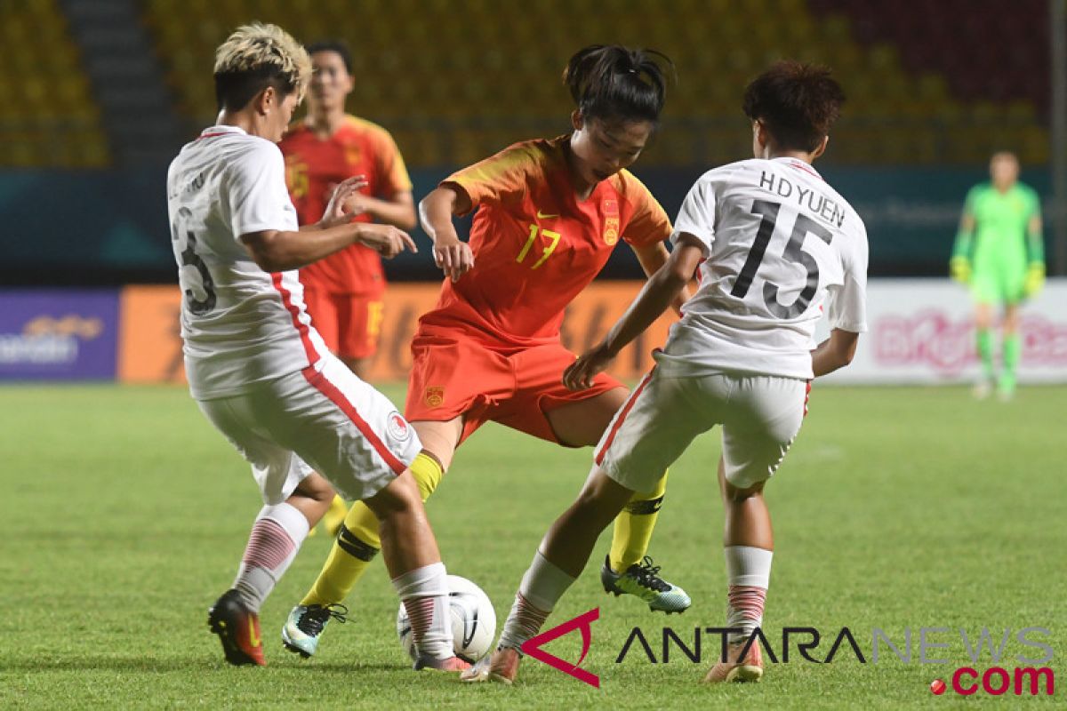 Timnas putri China libas Hong Kong 7-0