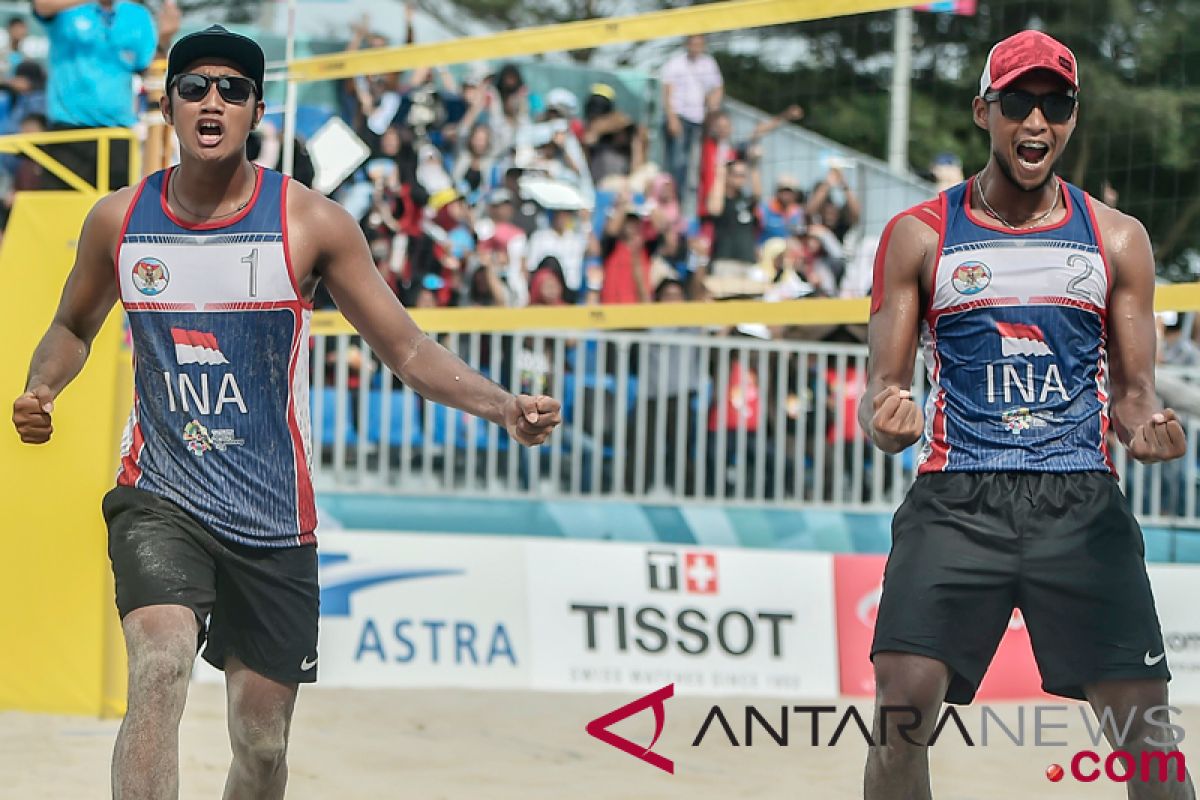 Asian Games (beach volley ball) - Two Indonesian men`s teams to meet in  semifinals