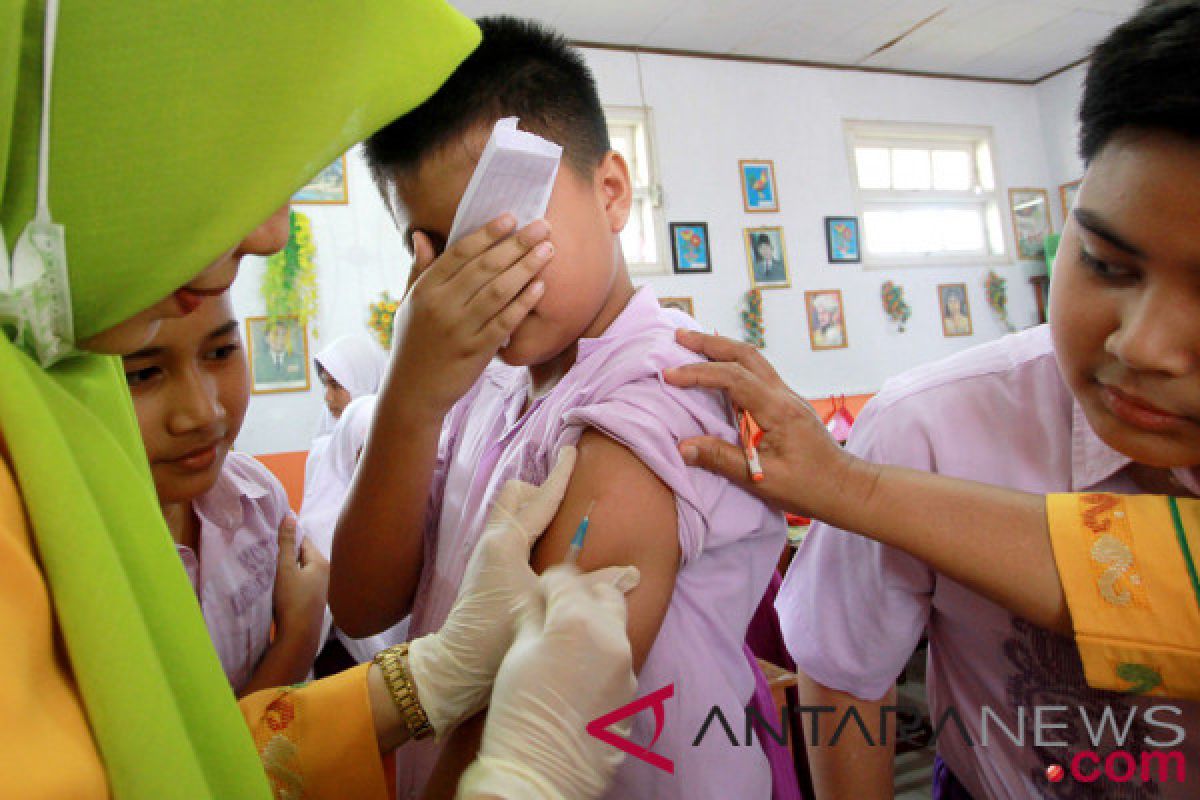87,33 persen, rata-rata cakupan imunisasi campak-rubella Indonesia