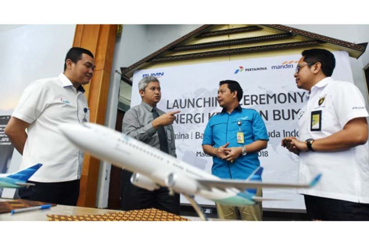 Pertamina gandeng Mandiri dan Garuda sinergikan bisnis