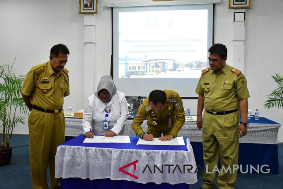 Pemkab Waykanan-BPOM Lampung tingkatkan pengawasan obat-makanan