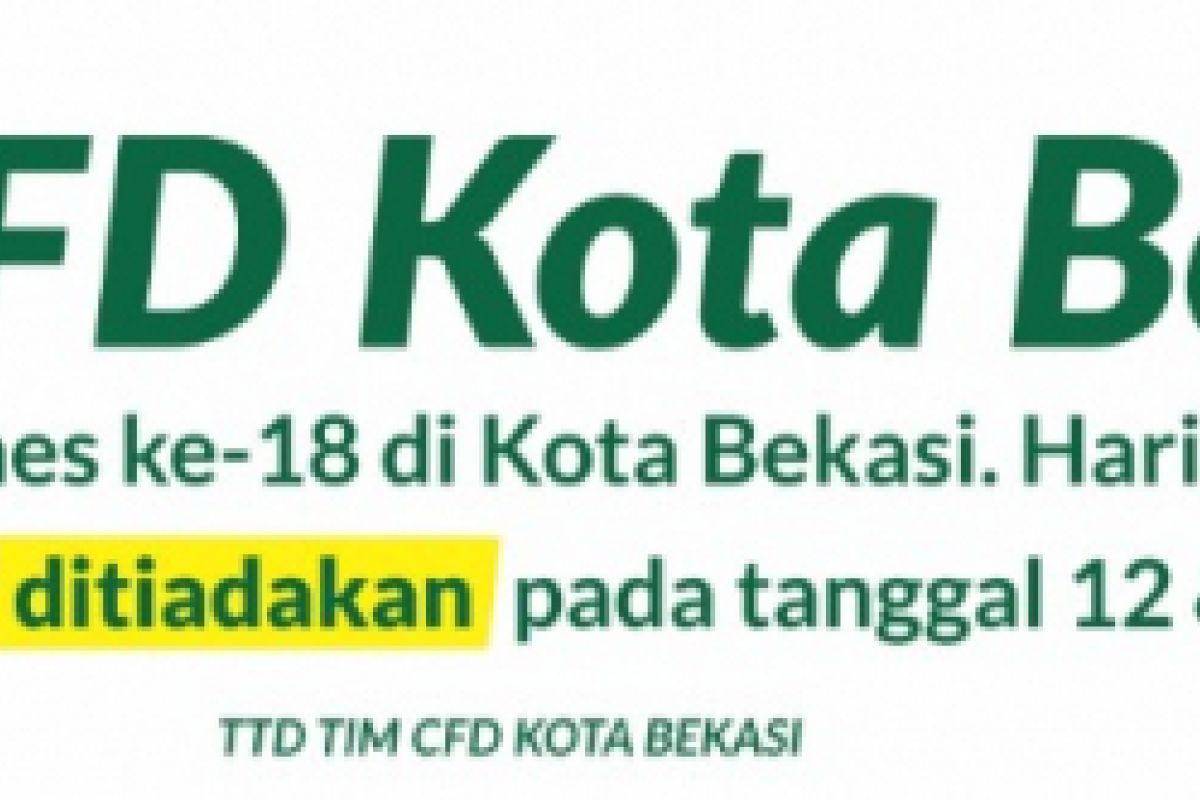 Bekasi tiadakan CFD selama gelaran Asian Games