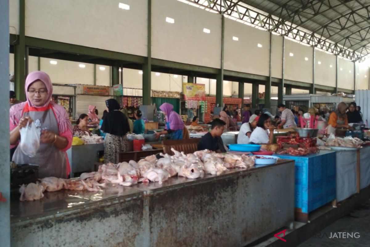 Masih tinggi, harga daging ayam di Kudus