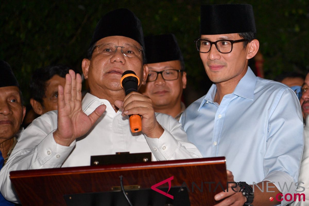 Prabowo-Sandiaga diskusikan kondisi pelemahan rupiah