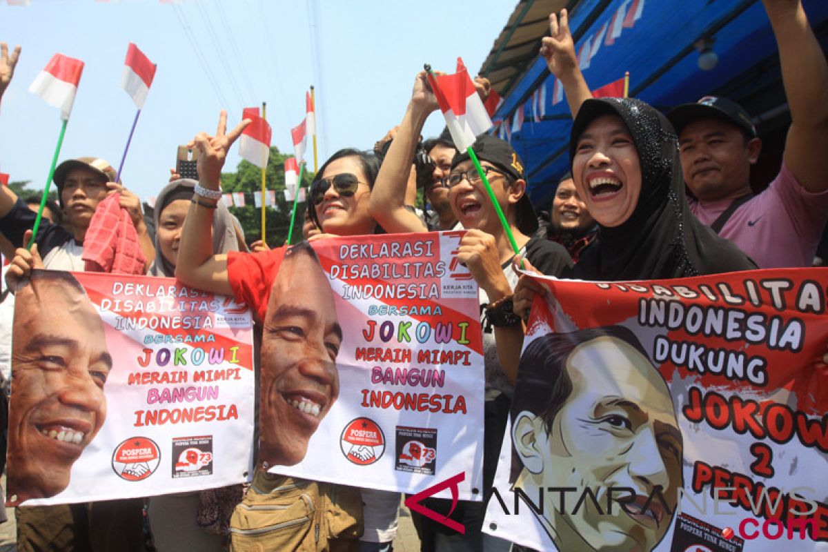 Penyandang disabilitas dukung Jokowi dua periode