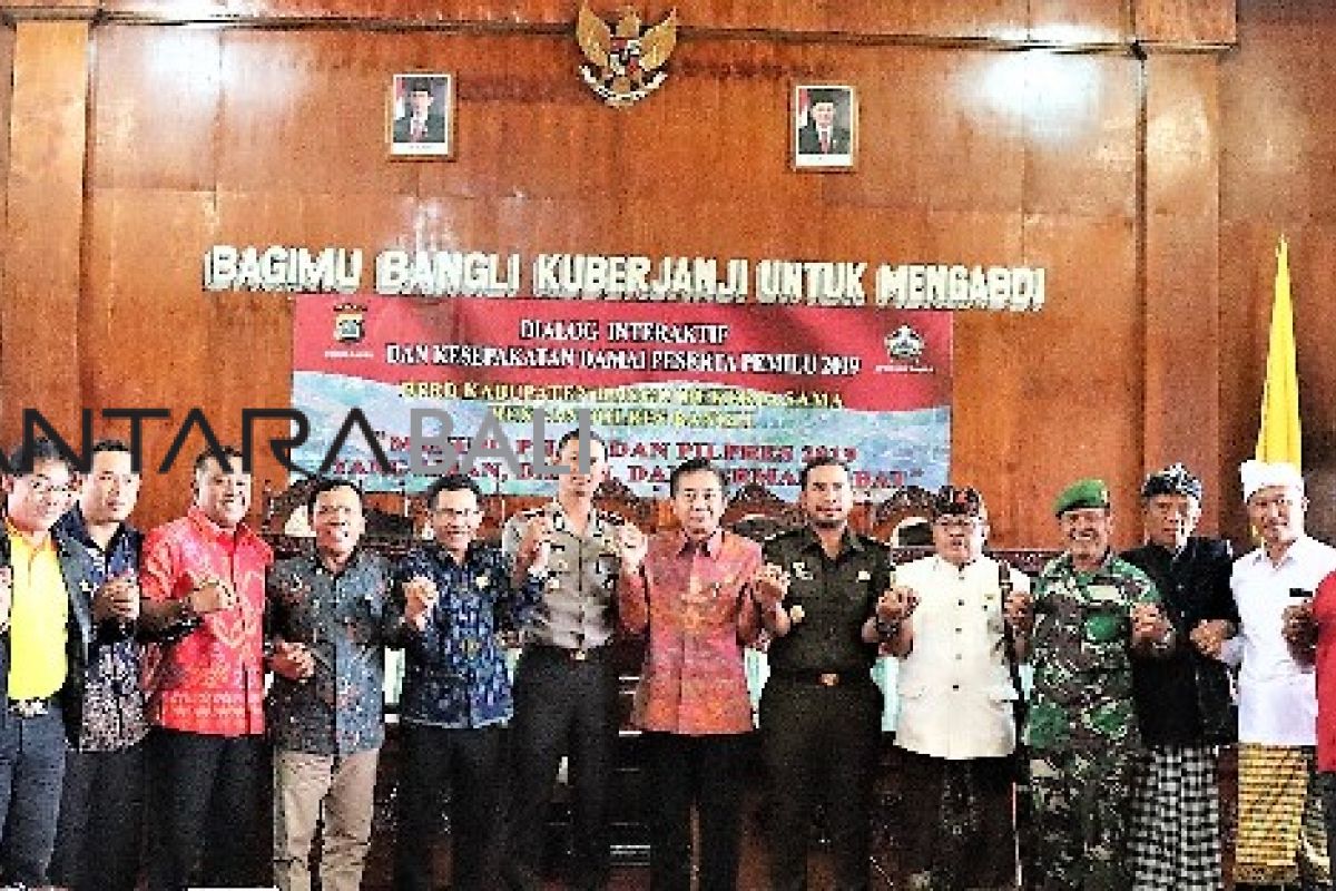 DPRD dan Polres Bangli prakarsai Pemilu 2019 damai