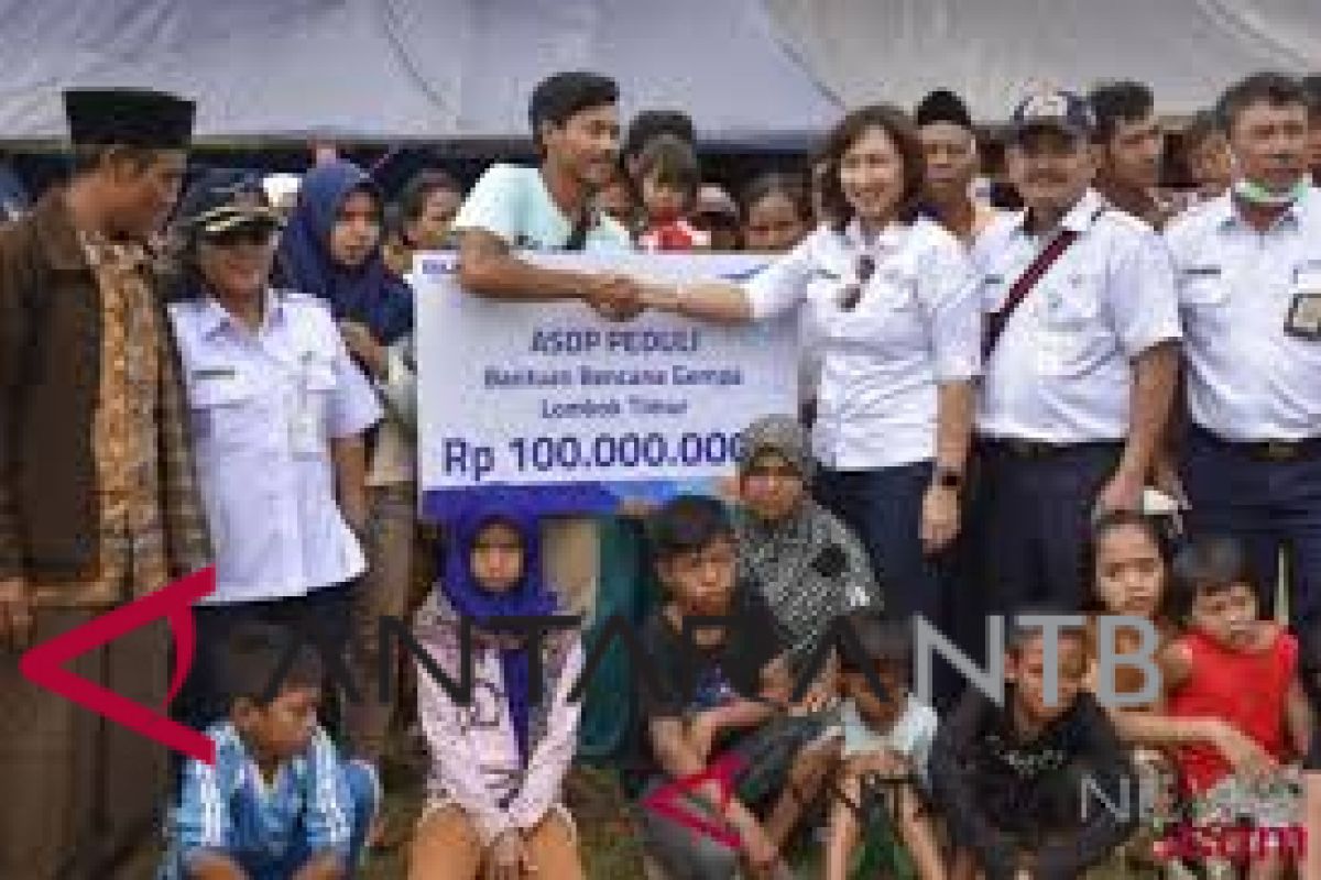 ASDP salurkan bantuan untuk korban gempa Lombok