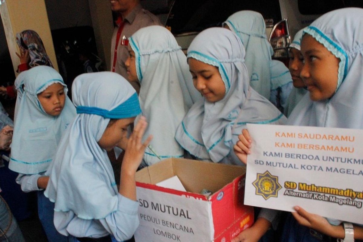 Siswa SD Magelang galang dana untuk korban gempa Lombok