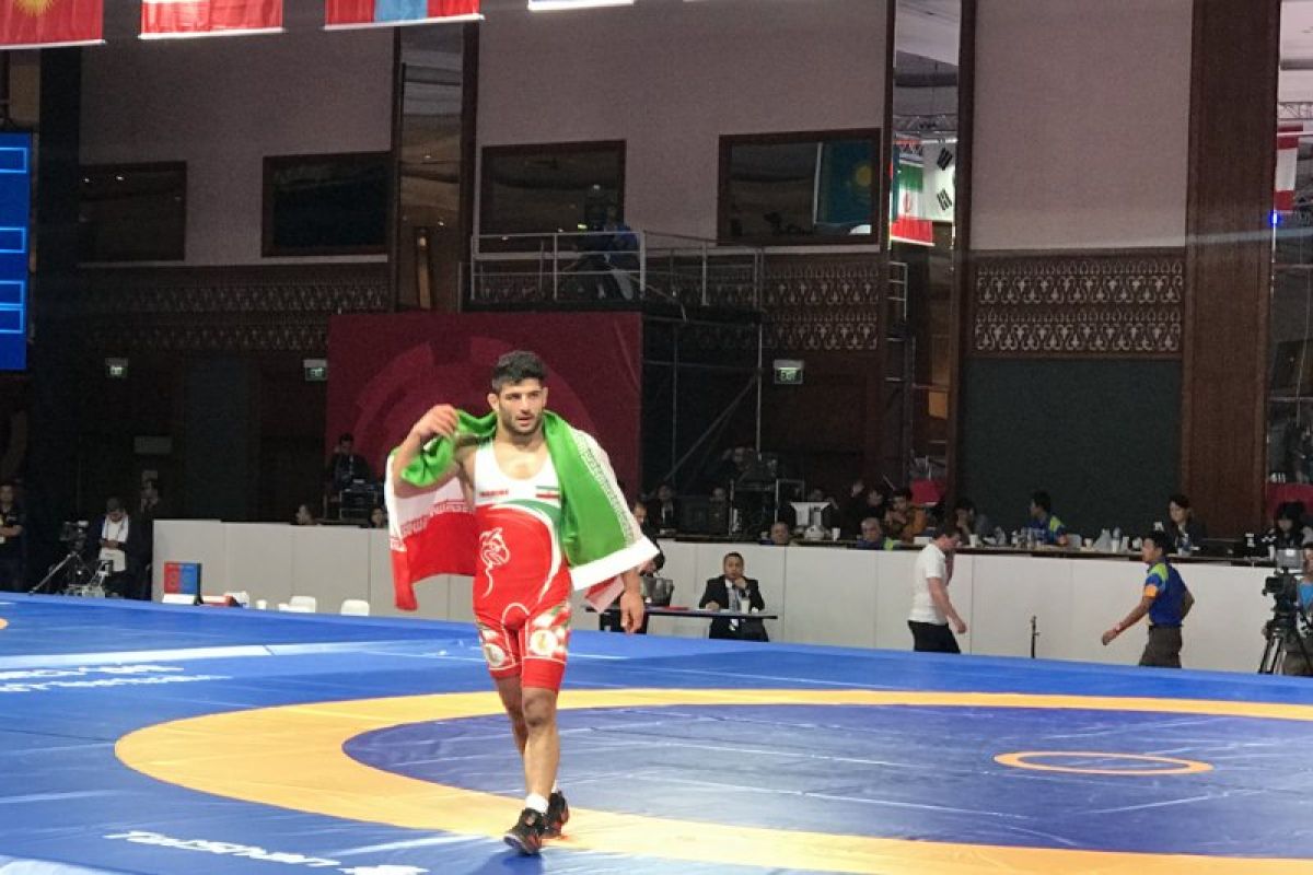 Asian Games - Iran Rebut Emas Gulat 97 Kg Putra