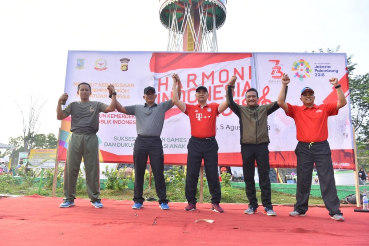 Harmoni Indonesia 2018 di Tugu Keris Siginjai