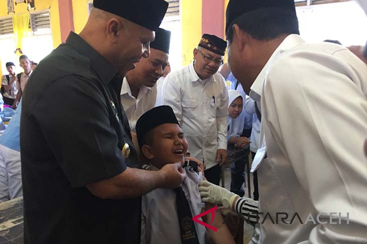 Aceh Tengah kampanye imunisasi measles rubella