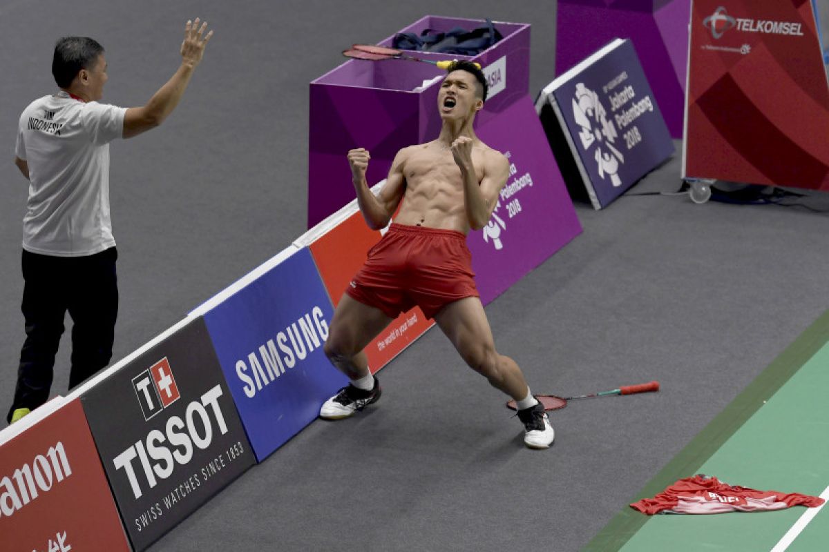 Asian Games 2018 - Jonatan Christie persembahkan medali emas bulutangkis