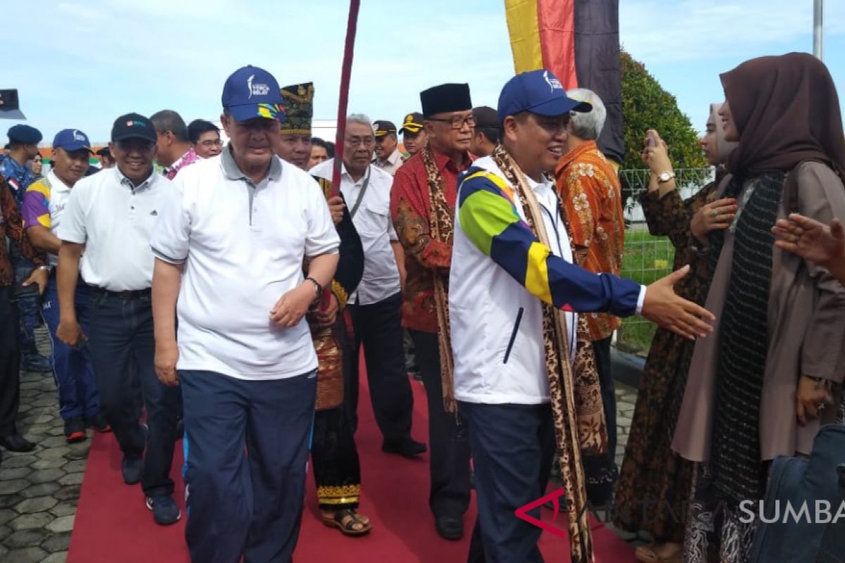 Dari Bandara Internasional Minangkabau Api Asian Games akan diarak ke Bukittinggi