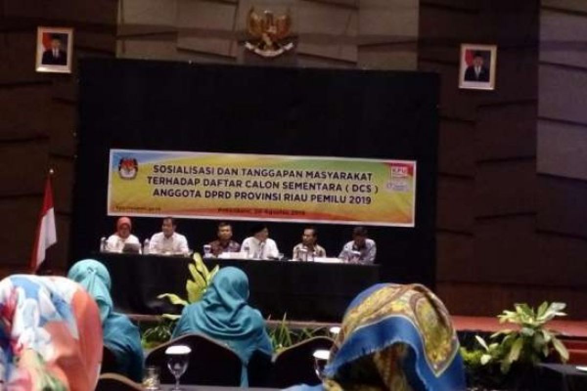 KPU Riau Sosialisasikan Syarat Penggantian Bacaleg