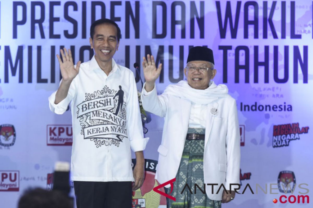 Jokowi: nomor 1 atau 2 tetap bersyukur