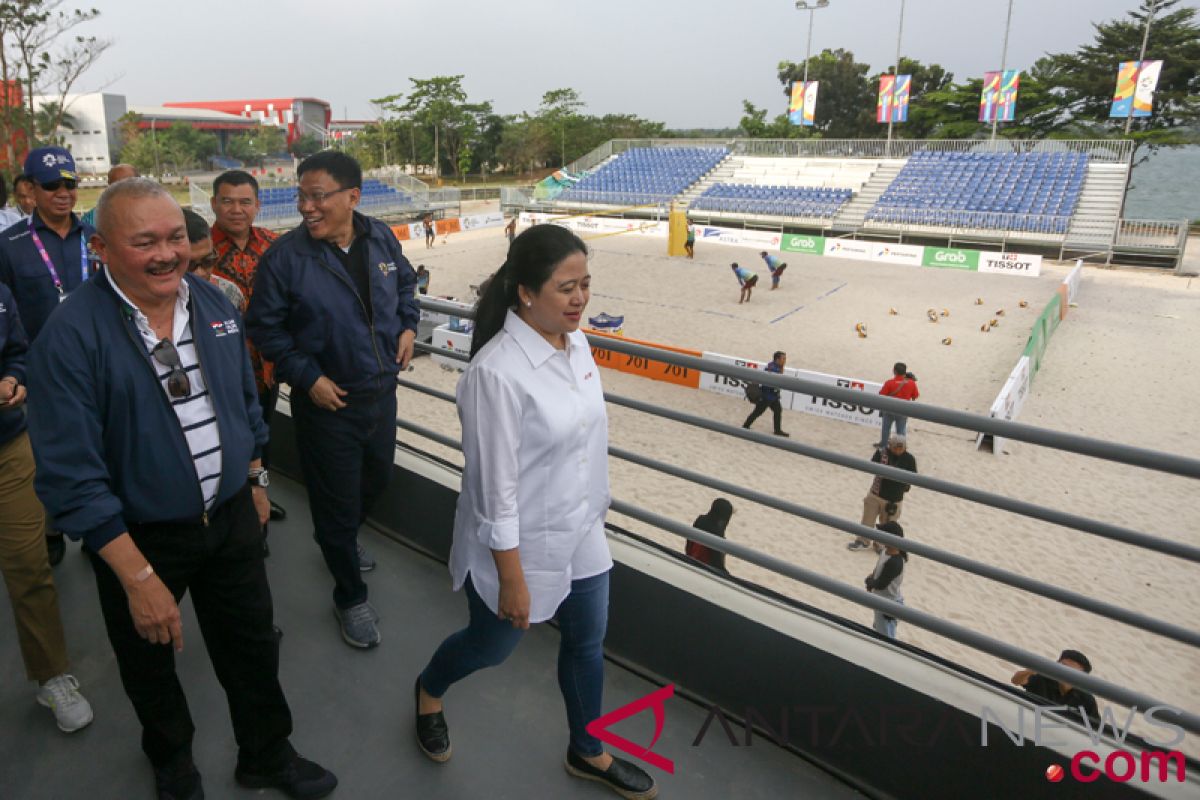 Dua menteri tinjau pelaksanaan pertandingan di Palembang