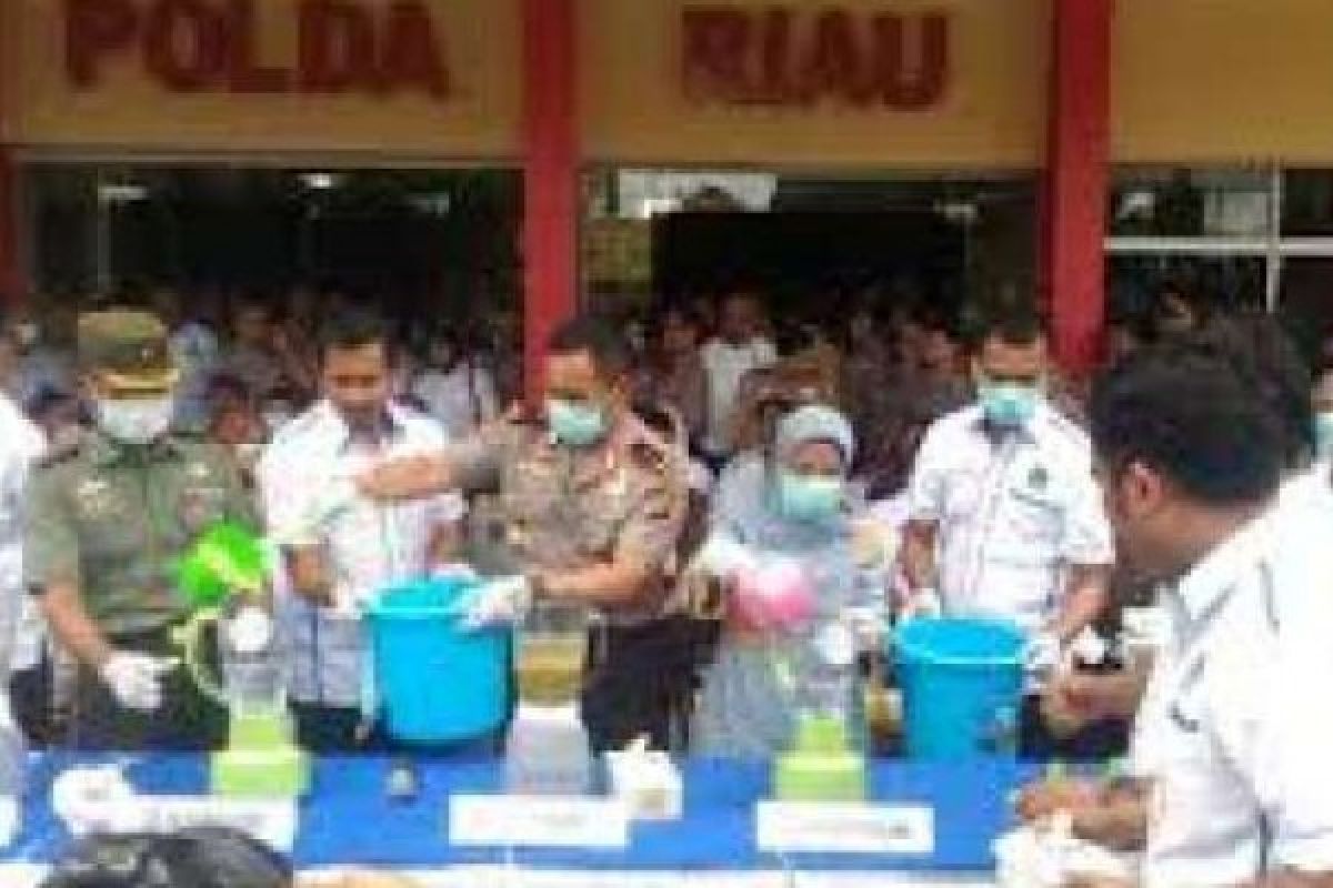 Narkoba Senilai Rp45 Miliar Dimusnahkan Polda Riau Dari Penangkapan Sindikat Internasional