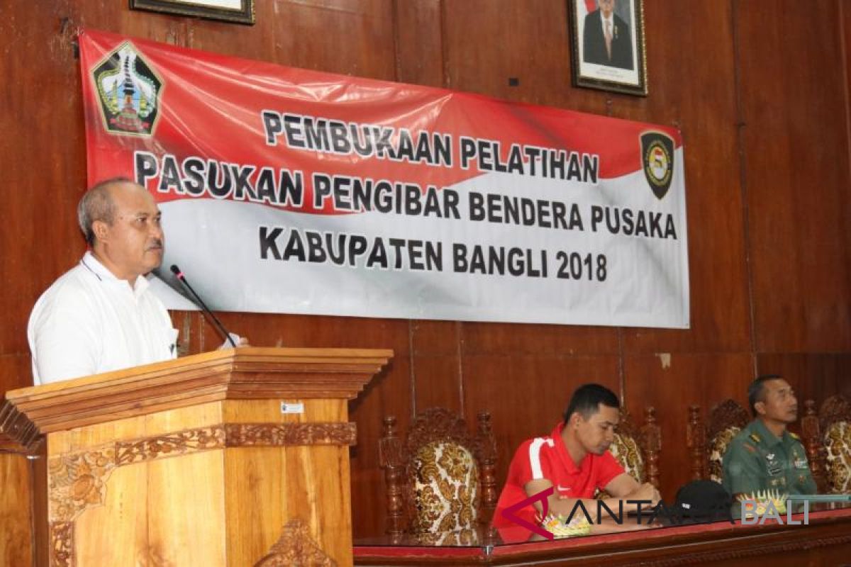 Sekda Bangli buka pelatihan Paskibraka 2018