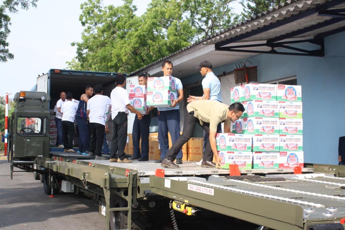 Korem Madiun Kirim Bantuan Bagi Korban Gempa Lombok