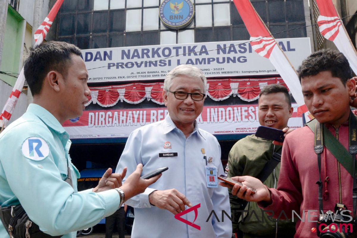 Kakanwil Kemenkumham Lampung jalani pemeriksaan di BNNP
