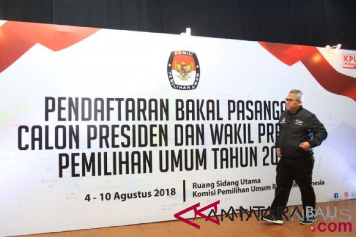 Hari pertama belum ada capres-cawapres mendaftar ke KPU