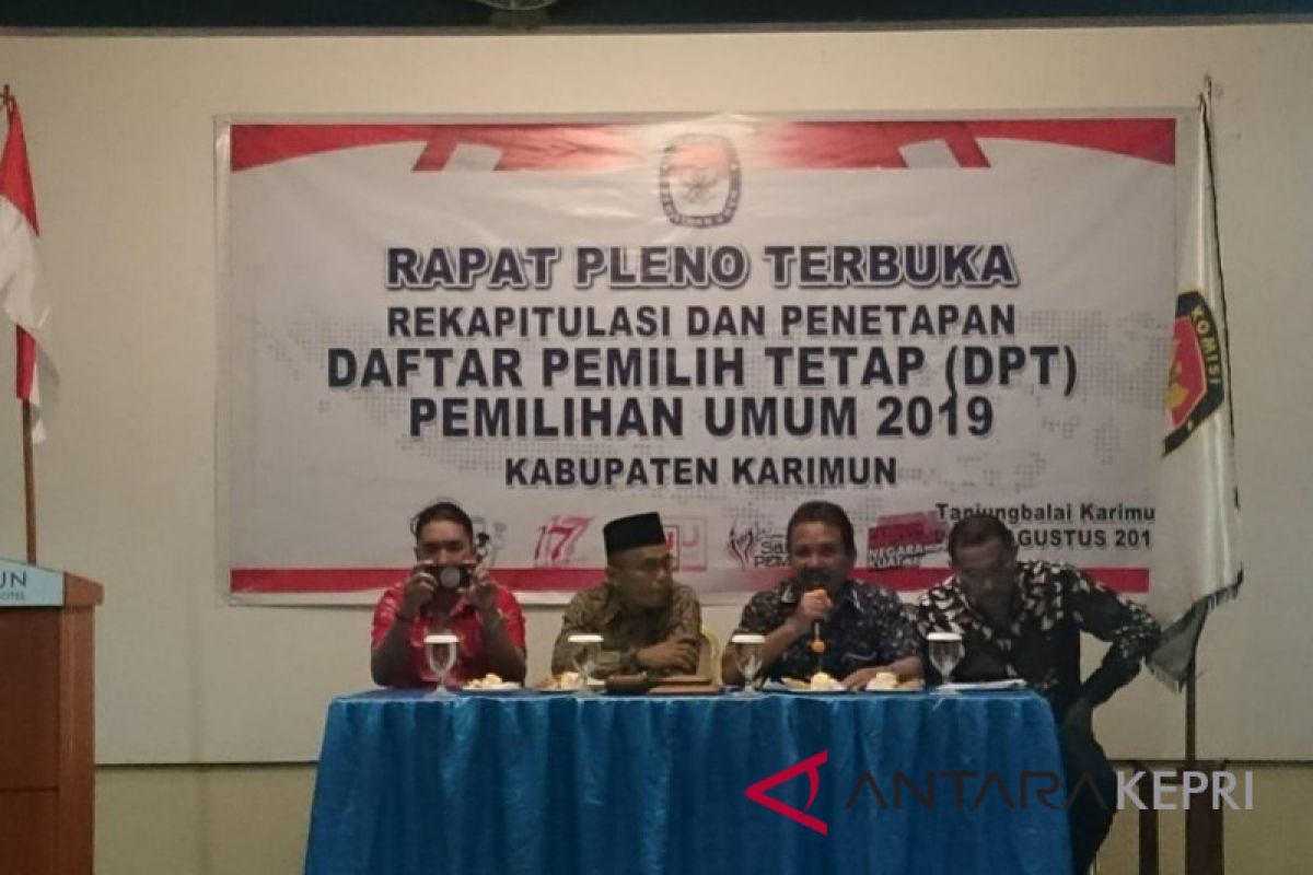 6.000 pemilih di Karimun belum masuk DPT