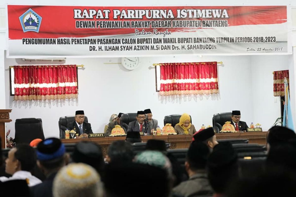 DPRD tetapkan Bupati dan Wakil Bupati Bantaeng periode 2018-2023