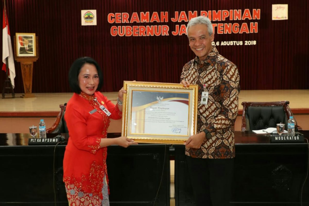 Pendidikan dan pelatihan ASN Jateng dinilai terbaik tingkat nasional