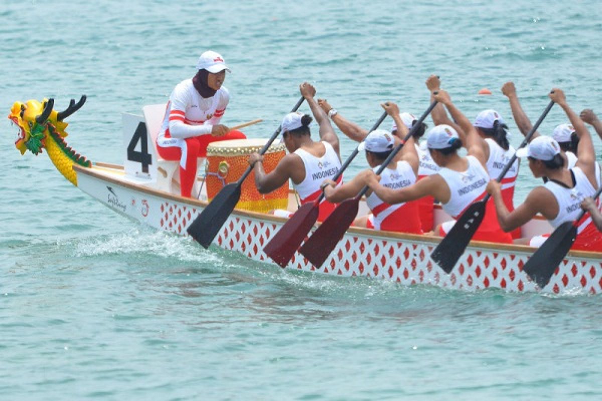 Indonesia raih dua medali emas kejuaraan perahu naga ASia