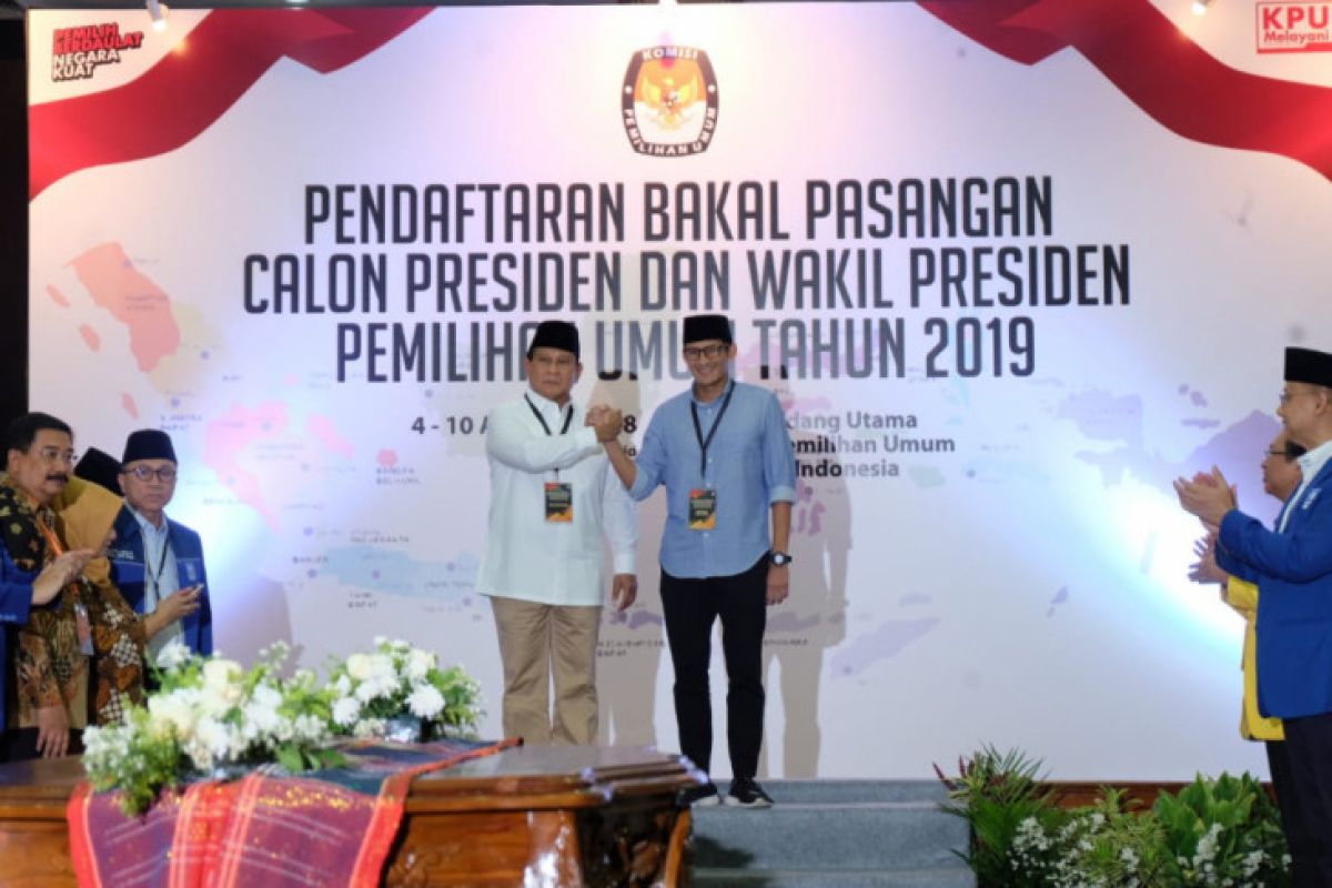 KPU nyatakan dokumen pendaftaran Prabowo-Sandiaga lengkap