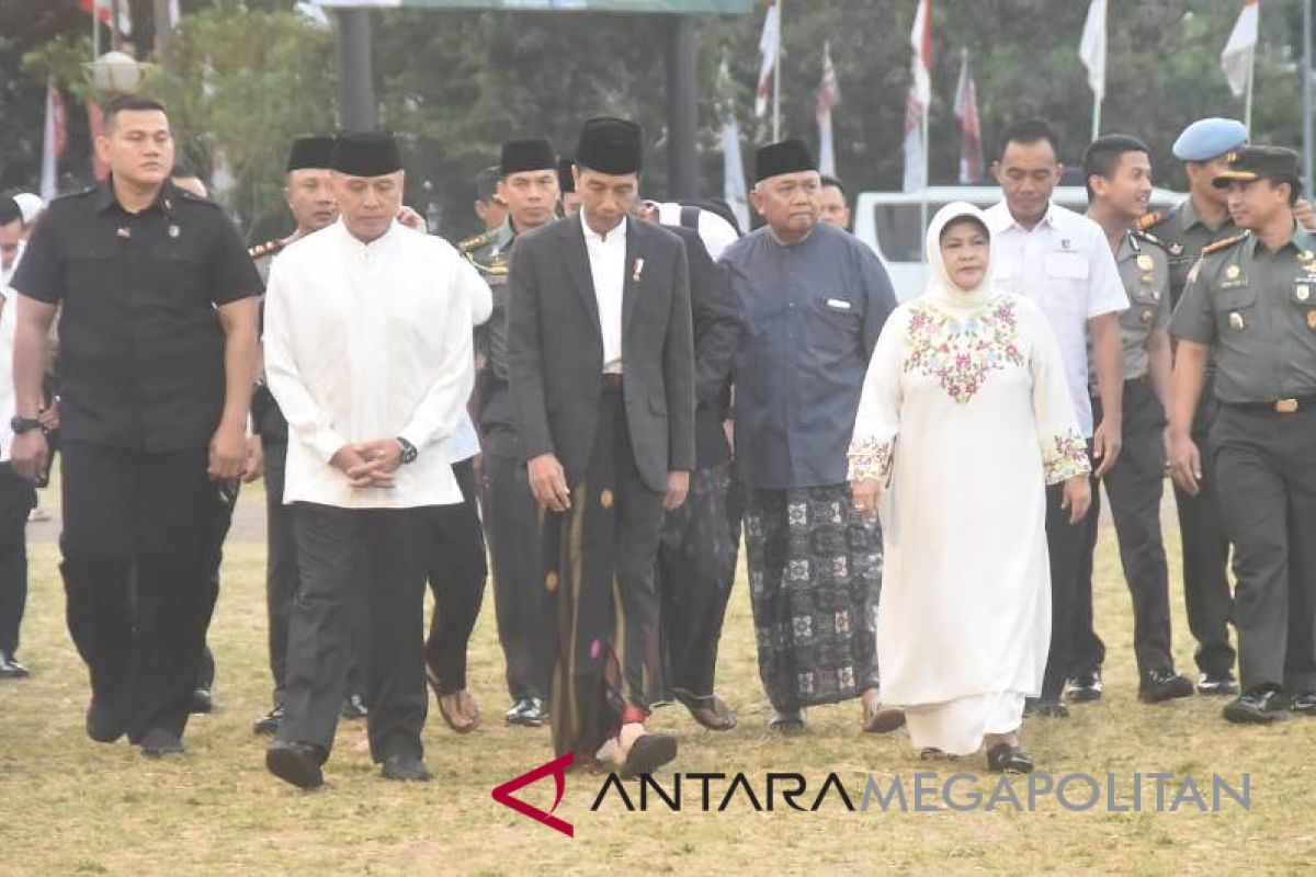 Presiden Shalat Idul Adha di Cibinong