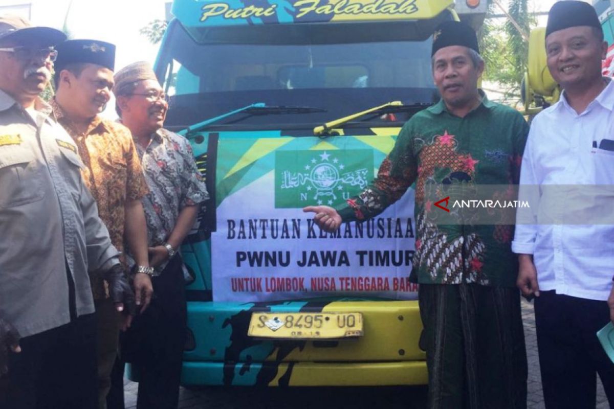 PWNU Jatim Kirim Bantuan Gempa Lombok,