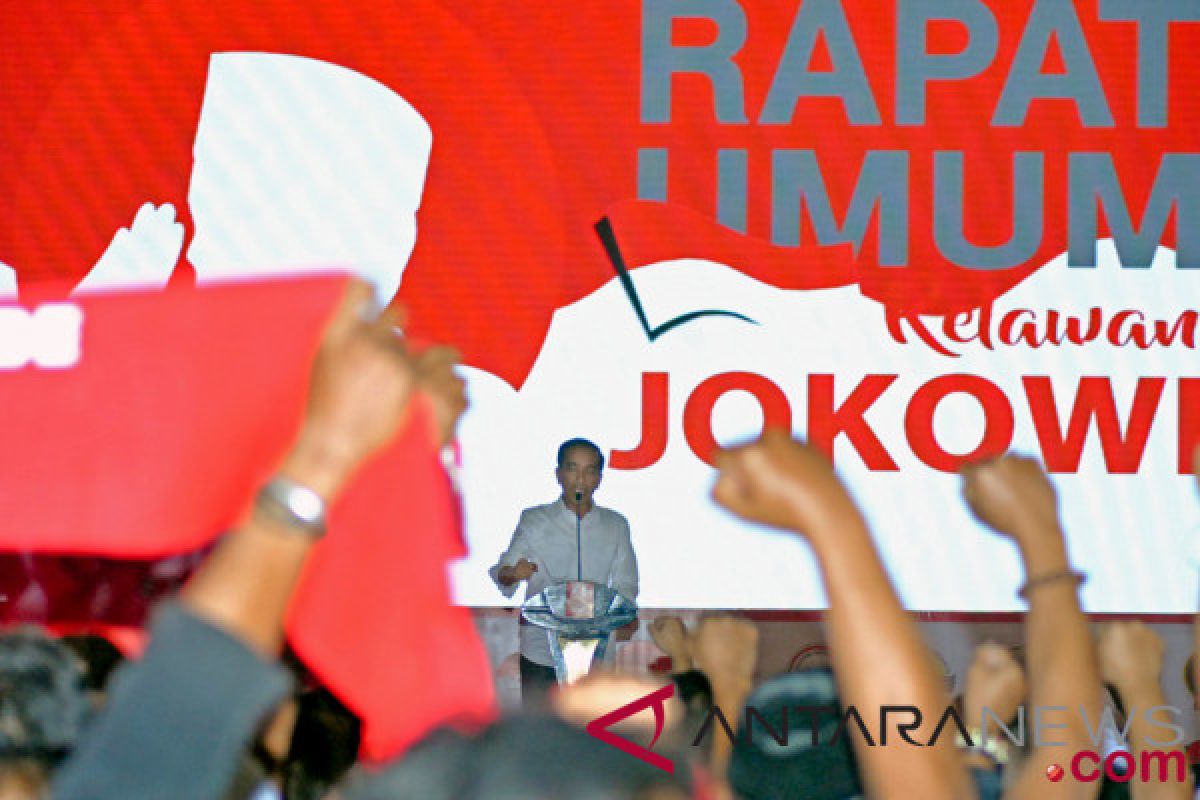 Relawan Jokowi siap berada di barisan terdepan