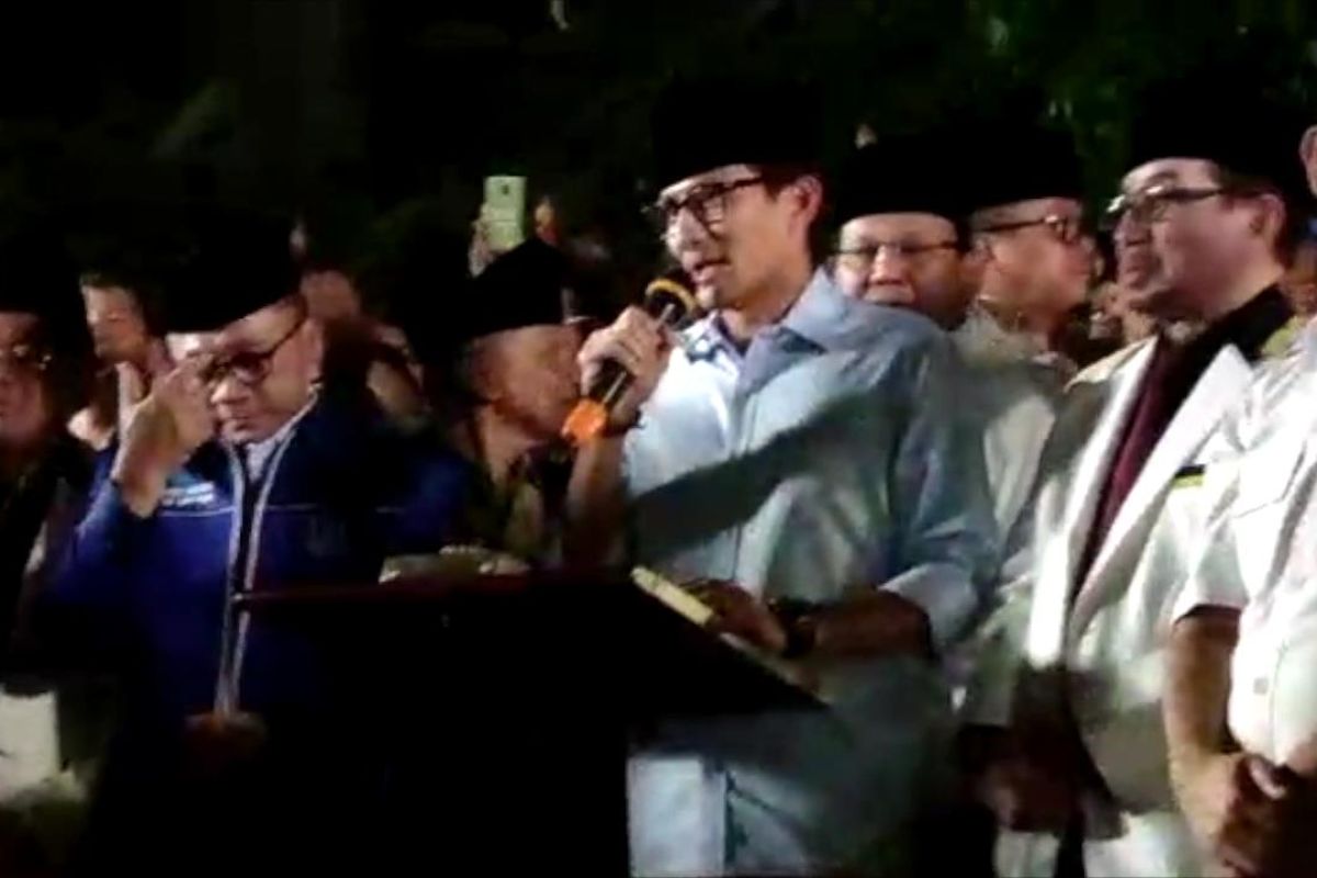 Sandiaga imbau tidak menyerang pemerintah